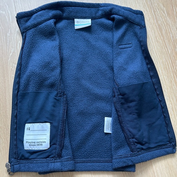 Navy Columbia Toddler Boys' Steens Mtn Fleece Vest (3T) - Picture 3 of 4